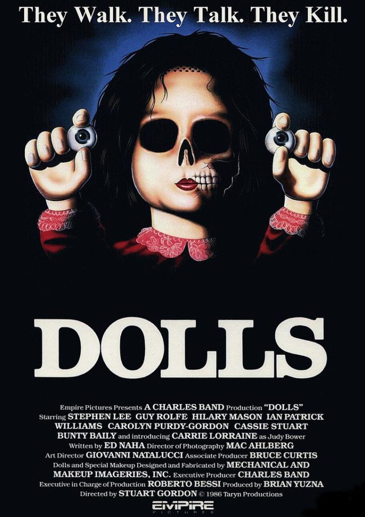 Dolls di Stuart Gordon la locandina statunitense