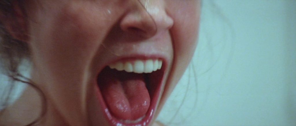 L'urlo sotto la doccia di Elizabeth Berridge nel film Il Tunnel dell'Orrore (1981) di Tobe Hooper.