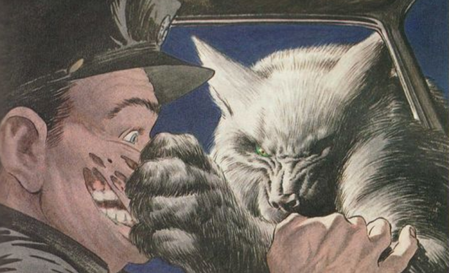 Unico Indizio la Luna Piena una illustrazione di Bernie Wrightson per il libro di Stephen King