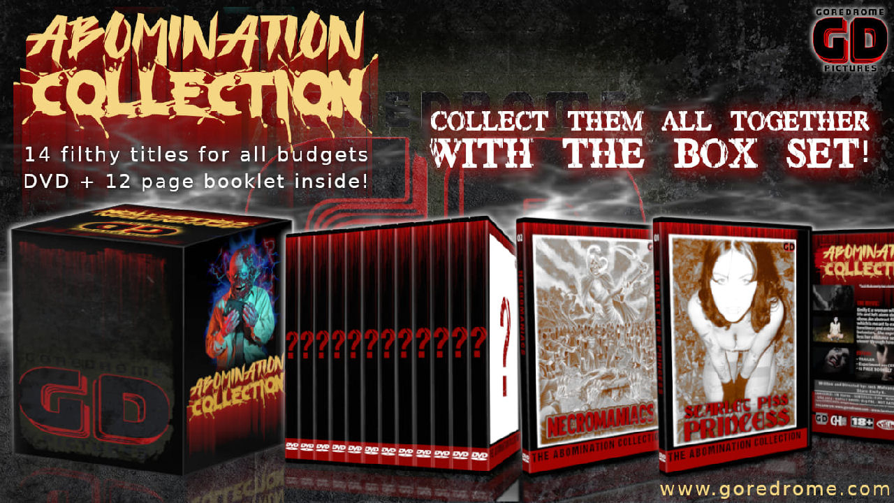 Nasce Abomination Collection: si parte con i DVD di Necromaniacs e Scarlet Piss Princess