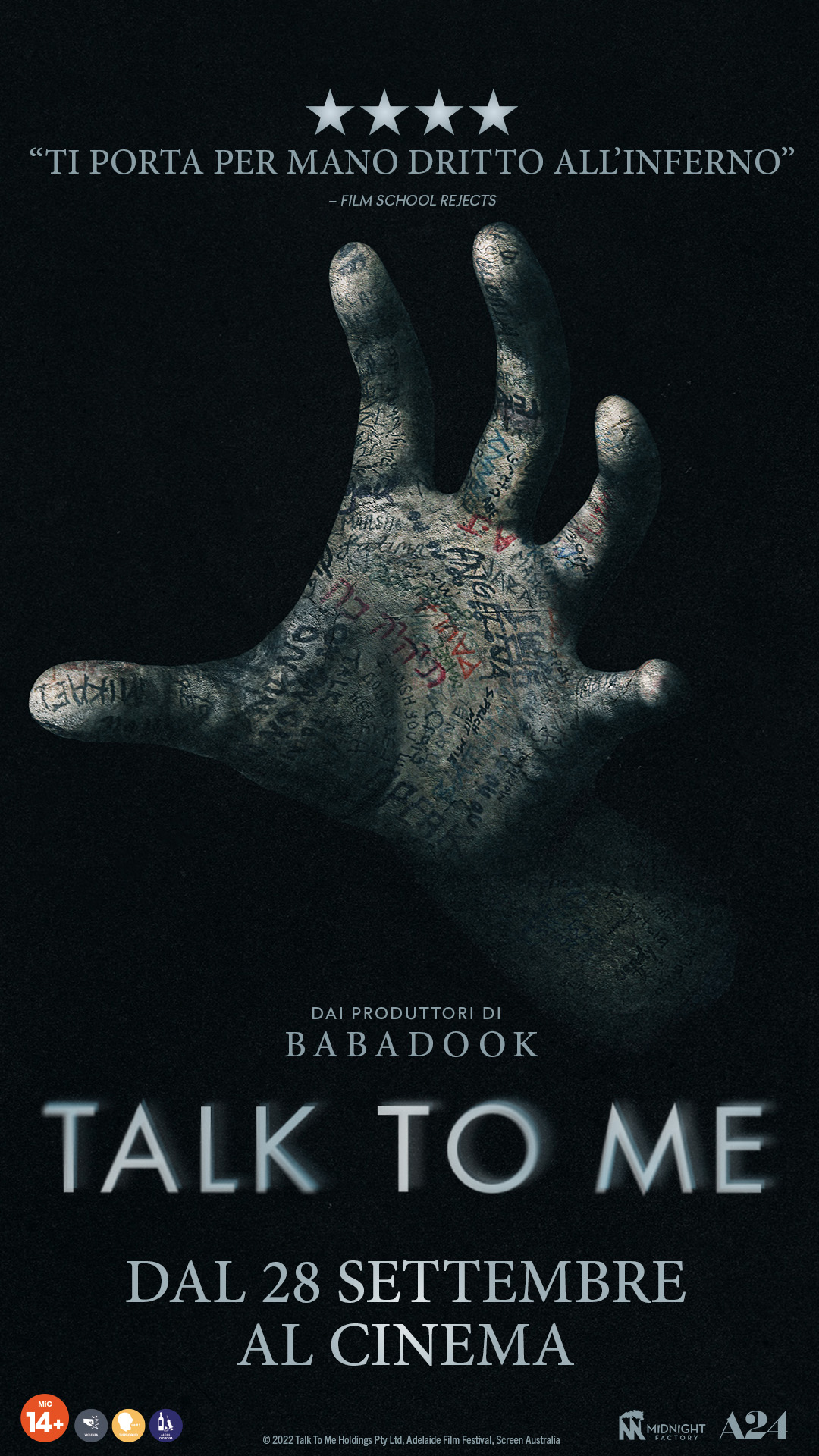 Talk To Me: nuova locandina e prima clip in italiano per l’atteso horror