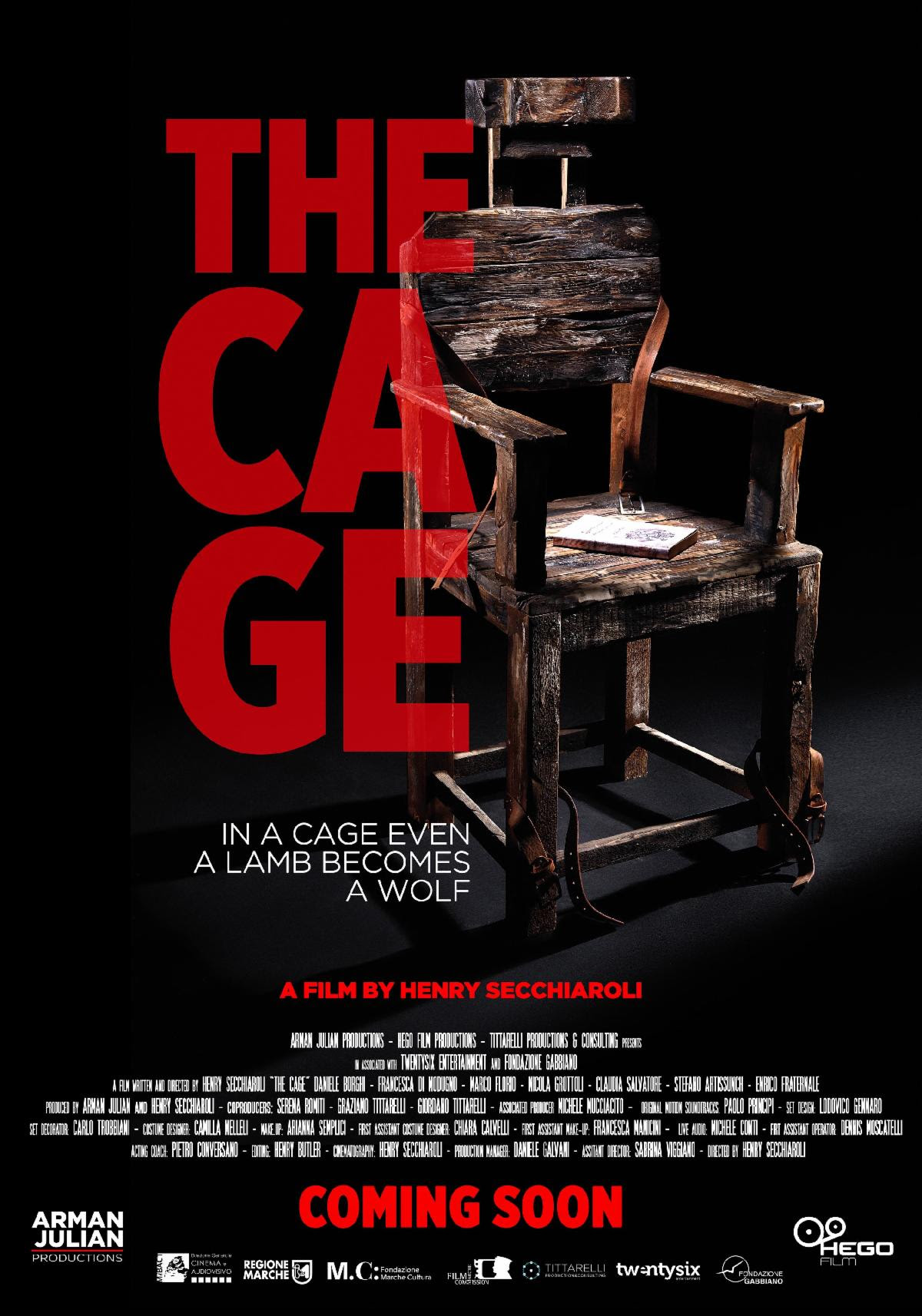 The Cage: la locandina del thriller diretto da Henry Secchiaroli