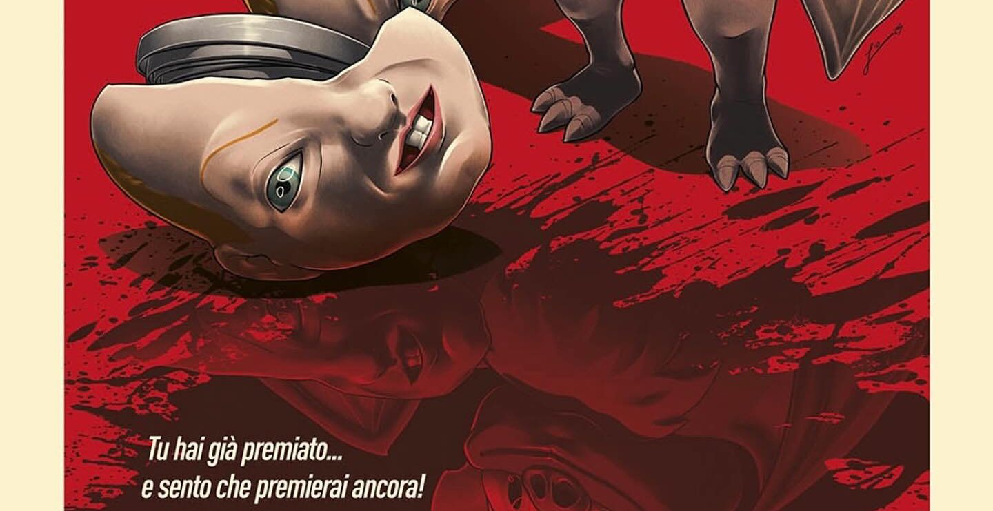 La locandina del Vespertilio Awards 2025 omaggia Profondo Rosso!